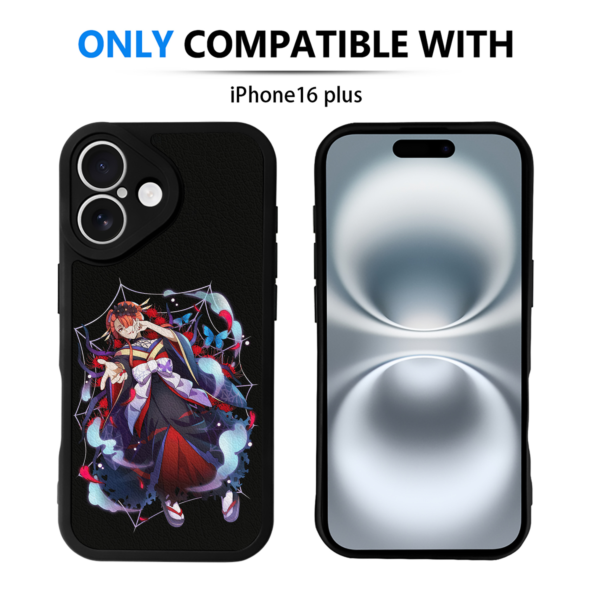 （画像用） 文豪ストレイドッグス Bungo Stray Dogs 【iPhone 16シリーズ対応】シリコンスマホケース（レザー調） 材質：シリコン